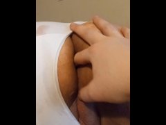 Pussy and anal play for fat ass Latina