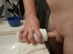 Twink Teen Fucks Toy Before Shower
