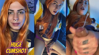 Ragazza trans riceve un'enorme sborrata - Video completo su OF/EMMAINK13