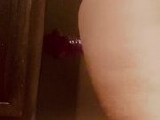 Preview 3 of Sticking my dildo to my dresser and fucking it till I cum