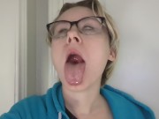 Preview 3 of Spit bubbles and ahegao 💦 PLEASE GIVE ME YOUR CUM LOADS!!!