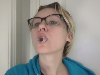 Spit Bubbles and Ahegao 💦 PLEASE GIVE ME YOUR CUM LOADS!!!