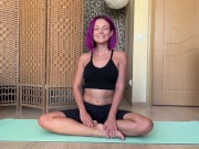 Preview 5 of You Secretly Watched Her Yoga And This Is What She Did: Masturbation, Anal Plug, Real Orgasm