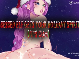 Cum-Obsessed Elf Drains your Cock for Christmas [yandere] [crazy Horny] [agressive Fsub] || AUDIO