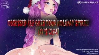 Daisy4Dayz Cum-Obsessed Elf Drains Your Cock For Christmas Yandere Crazy Horny Agressive Fsub AUDIO