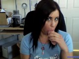 4K/ Whitney Demonstrates To A Webcam Show Fan How She Gives A Blowjob!