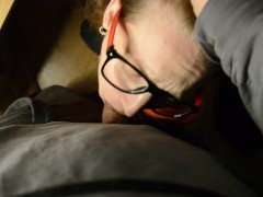 Shy girl got dick in her mouth