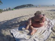 Preview 6 of Hot wife masturbating on the beach
