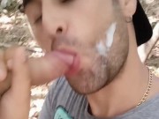 Preview 5 of Taking friend´s cum on unshaved face - facial cum
