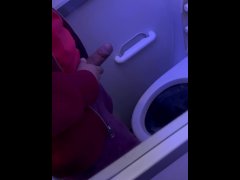 Real Flight Toilet Jerk Off