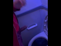 Real Flight Toilet Jerk Off