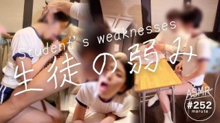 [Japanese cosplay]Blowjob and creampie in the classroom! Training begins with dirty talk!