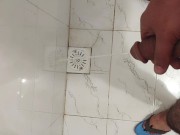 Preview 4 of Peeing and masturbating huge cumload