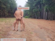 Preview 2 of Outdoor sex with best friend wife.... cum on her pussy .got caught by strangers on road