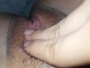 Preview 3 of She Moans When Masturbating Her Delicious Wet Pussy