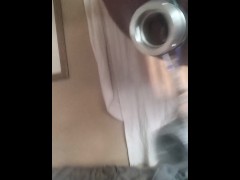 I use Weights to test his testicles strength and to show thanks for the cum that they make