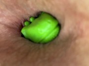 Preview 4 of Sealing Green in my sloppy hole with a glass plug