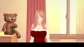 3D/Anime/Hentai: ¡Hottie en traje navideño es follada!