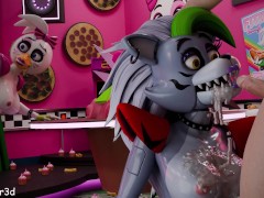 Chica and Roxy are having fun after party