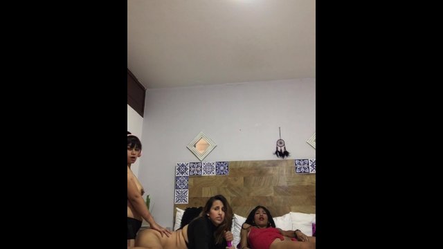 Tender girl wants to be fucked doggy style with her cousin present.