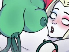 harley quinn and poison ivy Lesbian sex