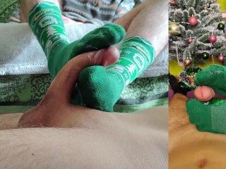 Christmas Special! we Sockjob Eachother with Nike Christmas Socks