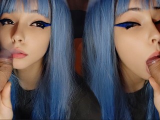 Cute Egirl Smoking and Sucking Dick (full Vid on my 0nlyfans)