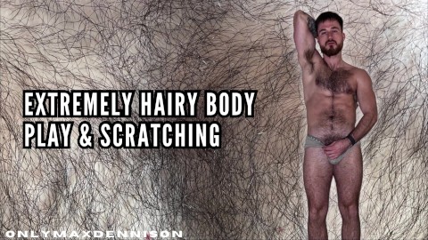 Extremely hair body play & scratching