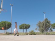 Preview 4 of Fully naked basketball in public