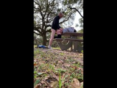 4k MILF gets public creampie at the park full video