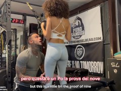 FAKE PERSONAL TRAINER with BEATRICE SEGRETI FUCKING A TEEN CURLY BRUNETTE AFTER A WORKOUT