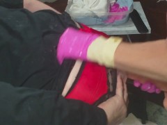SUBMISSIVE HUSBAND-Pegged with Huge Dildo