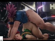 Preview 2 of Futanari Police Girl Hard Fucked Cammy In Ass On Public | Best Futa Hentai Street Fighter 4k 60fps