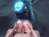 Tracer from Overwatch Fucks with you in doggy style POV