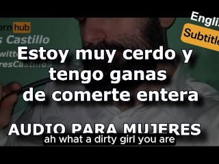We Finally Meet. I need your Ass right now - Audio for WOMEN - Man's Voice in Spanish