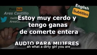 Finally We Meet I'm Going To Eat You Whole Audio For WOMEN Man's Voice In Spanish