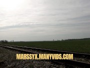 Preview 2 of Masturbation and Pissing on a railway track - trailer
