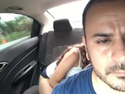 Preview 3 of fucking horny college couple on a public uber trip