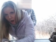 Preview 3 of country milf gets fucked outside in the cold