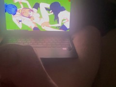 Future Transwoman Masturbates and Moans to Kampfer Hentai