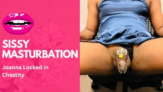 Come una femminuccia dovrebbe masturbarsi in castità con un vibratore Sissy Joanna
