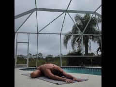 Topless Yoga