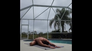 Topless Yoga