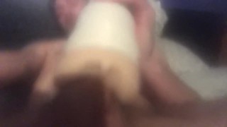 Huge dick stuffing tight pussy