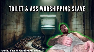 Escravo de banheiro e adoração de bunda