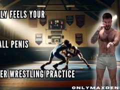 Bully feels your Small penis after wrestling practice