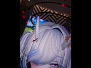 Preview 2 of [VRChat ERP] Booth babe rides you and gets her tight pussy filled with cum