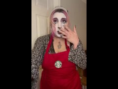 POV: Goth Barista Sucks Your Dick For Spitting In Your Drink