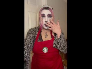 POV: Goth Barista Sucks your Dick for Spitting in your Drink