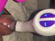 Preview 6 of Squirting and overflowing into my pussy pump - huge pussy!